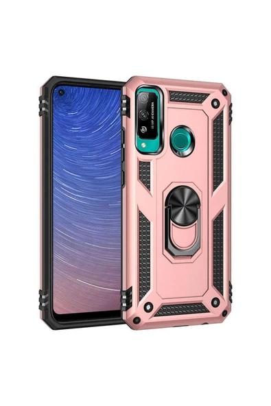 CEPCASE    Huawei P40 Lite E Kılıf Standlı Magnet Mıknatıslı Yüzük Armored Zırhlı Kapak ürün görseli