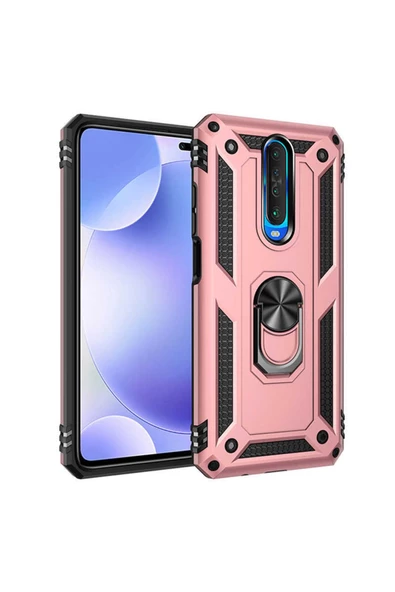 CEPCASE    Xiaomi Poco X2 Kılıf Standlı Magnet Mıknatıslı Yüzük Armored Zırhlı Kapak ürün görseli