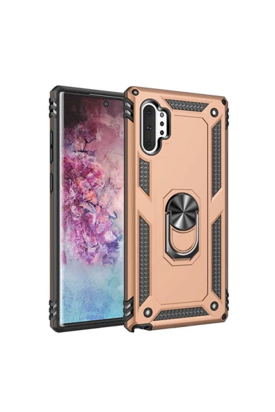 CEPCASE    Samsung Galaxy Note 10 Plus Kılıf Standlı Magnet Mıknatıslı Yüzük Armored Zırhlı Kapak ürün görseli