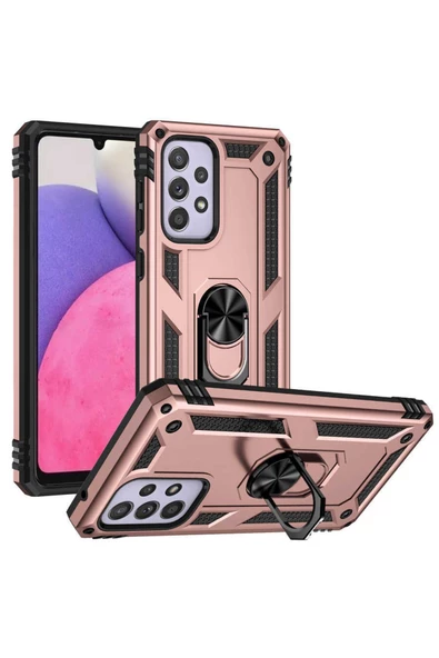CEPCASE    Samsung Galaxy A33 5g Kılıf Standlı Magnet Mıknatıslı Yüzük Armored Zırhlı Kapak ürün görseli