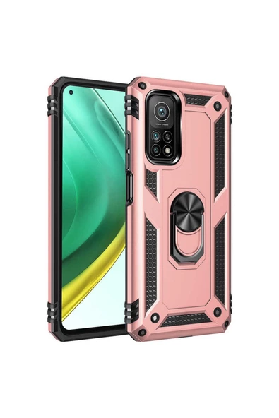 CEPCASE    Xiaomi Mi 10t 5g Kılıf Standlı Magnet Mıknatıslı Yüzük Armored Zırhlı Kapak ürün görseli
