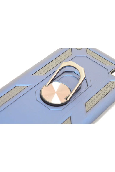 CEPCASE    Samsung Galaxy M10 Kılıf Standlı Magnet Mıknatıslı Yüzük Armored Zırhlı Kapak - Resim 4