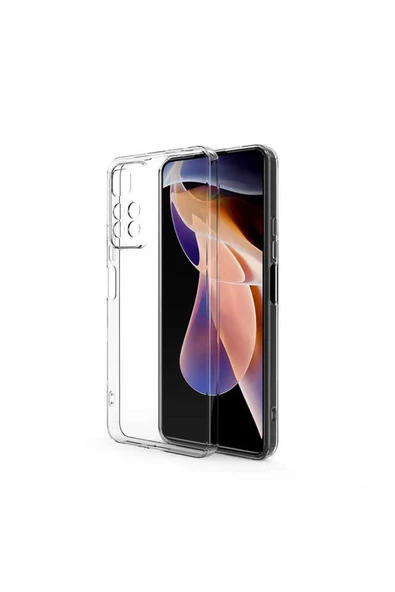 CEPCASE    Xiaomi Redmi Note 11 Pro Plus 5g Kılıf Transparent Şeffaf Kamera Korumalı Camera Protected Kapak