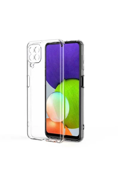 CEPCASE    Samsung Galaxy M33 Kılıf Transparent Şeffaf Kamera Korumalı Camera Protected Kapak