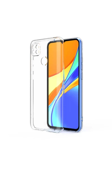 CEPCASE    Xiaomi Redmi 9c Kılıf Transparent Şeffaf Kamera Korumalı Camera Protected Kapak