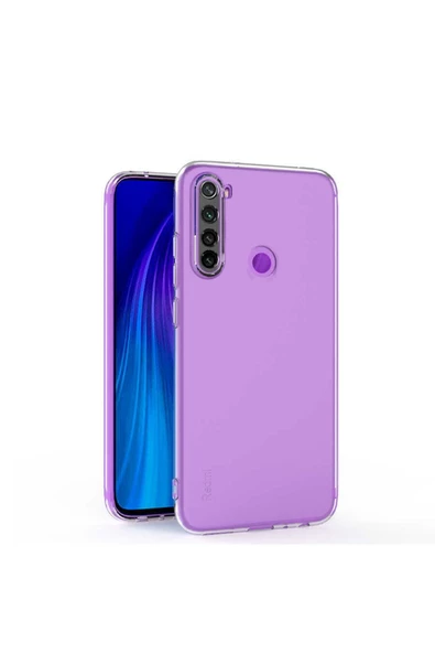 CEPCASE    Xiaomi Redmi Note 8 Kılıf Transparent Şeffaf Kamera Korumalı Camera Protected Kapak