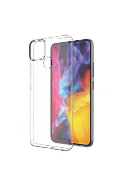 CEPCASE    Realme C25 Kılıf Transparent Şeffaf Kamera Korumalı Camera Protected Kapak - Resim 2
