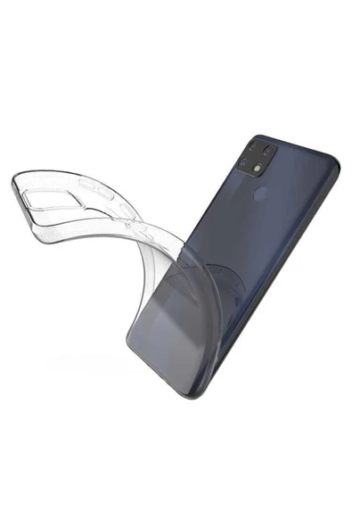 CEPCASE    Realme C25 Kılıf Transparent Şeffaf Kamera Korumalı Camera Protected Kapak - Resim 6
