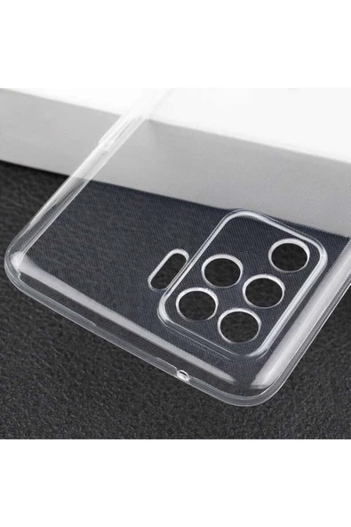 CEPCASE    Oppo Reno 5 Lite Kılıf Transparent Şeffaf Kamera Korumalı Camera Protected Kapak - Resim 4