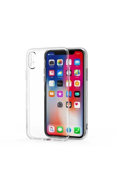 CEPCASE    Iphone Xs Max 6.5 Kılıf Transparent Şeffaf Kamera Korumalı Camera Protected Kapak