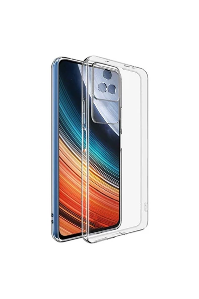 CEPCASE    Xiaomi Poco F4 Kılıf Transparent Şeffaf Kamera Korumalı Camera Protected Kapak