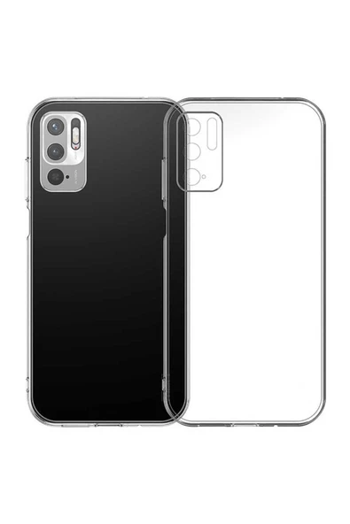 CEPCASE    Xiaomi Poco M3 Pro Kılıf Transparent Şeffaf Kamera Korumalı Camera Protected Kapak