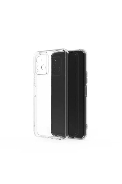 CEPCASE    Vivo Y21s Kılıf Transparent Şeffaf Kamera Korumalı Camera Protected Kapak