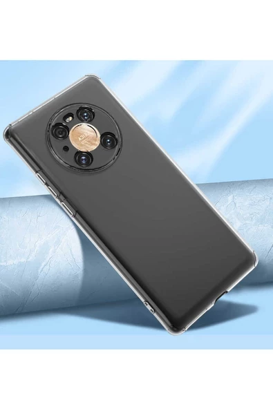 CEPCASE    Huawei Mate 40 Pro Kılıf Transparent Şeffaf Kamera Korumalı Camera Protected Kapak - Resim 5