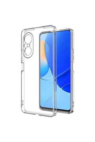 CEPCASE    Huawei Nova 9 Se Kılıf Transparent Şeffaf Kamera Korumalı Camera Protected Kapak