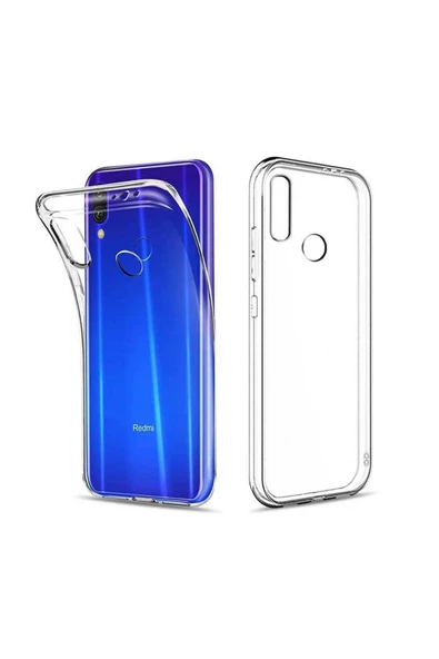 CEPCASE    Xiaomi Redmi Note 7 Kılıf Transparent Şeffaf Kamera Korumalı Camera Protected Kapak