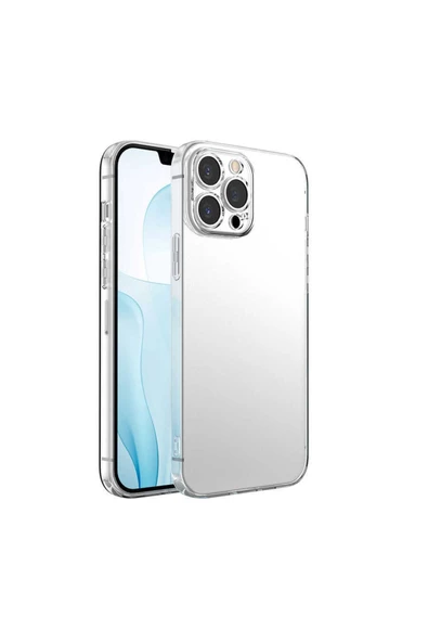 CEPCASE    Iphone 13 Pro Kılıf Transparent Şeffaf Kamera Korumalı Camera Protected Kapak