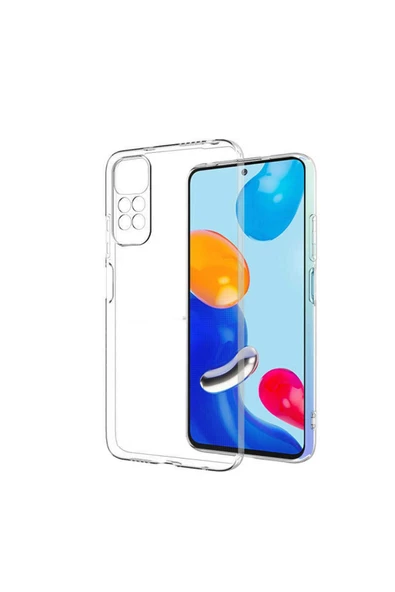 CEPCASE    Xiaomi Redmi Note 11s Global Kılıf Transparent Şeffaf Kamera Korumalı Camera Protected Kapak