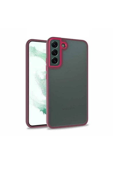 CEPCASE    Samsung Galaxy S22 Plus Kılıf Şeffaf Arka Yüzey Kontrast Renk Kamera Çerçeve Tuş Takımı ürün görseli