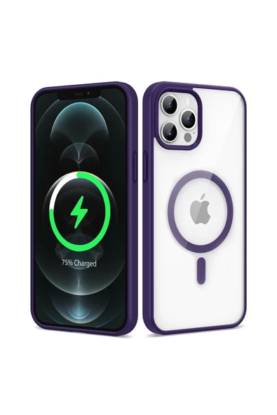 CEPCASE    Iphone 12 Pro Kılıf Magsafe Wireless Şarj Özellikli Darbelere Dayanıklı Antishock Kapak