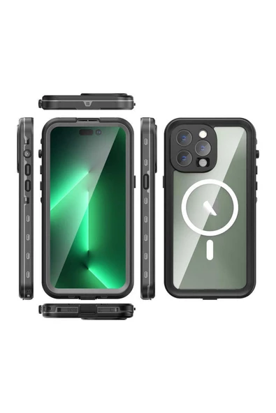 CEPCASE    Apple Iphone 14 Pro Max Kılıf Su Geçirmez High Quality Waterproof Kalıp Shockproof Kapak - 4