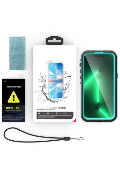 CEPCASE    Apple Iphone 14 Pro Max Kılıf Su Geçirmez High Quality Waterproof Kalıp Shockproof Kapak - 6