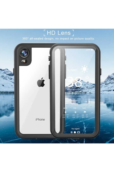 CEPCASE    Apple Iphone Xr 6.1 Kılıf Su Geçirmez High Quality Waterproof Kalıp Shockproof Kapak