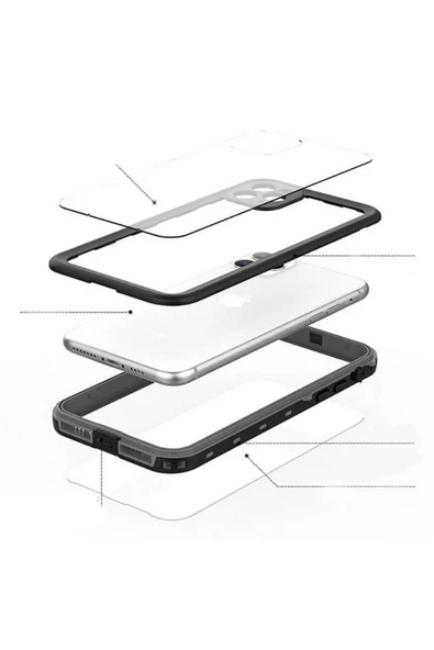 CEPCASE    Apple Iphone 11 Kılıf Su Geçirmez High Quality Waterproof Kalıp Shockproof Kapak - 4