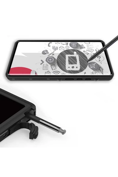 CEPCASE Samsung Galaxy Note 20 Ultra Kılıf Su Geçirmez High Quality Waterproof Orjinal Kalıp Shockproof Kapa - 6