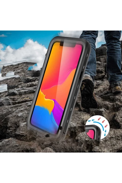 CEPCASE    Apple Iphone 13 Pro Max Kılıf Su Geçirmez High Quality Waterproof Kalıp Shockproof Kapak - 5