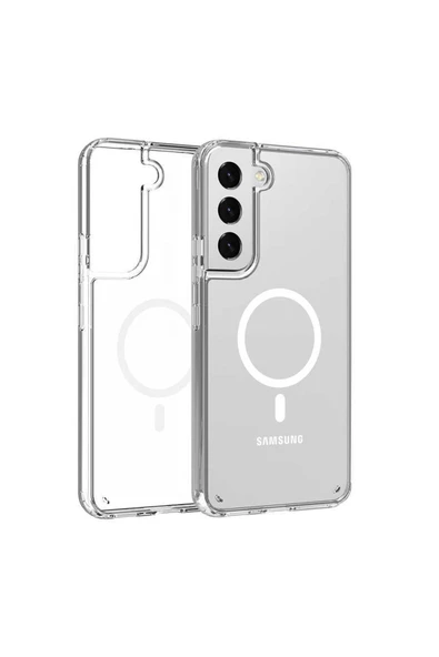 CEPCASE    Samsung Galaxy S22 Plus Uyumlu Original Tacsafe Wireless Magsafe Şarj Özellikli Kablosuz Şarj Destek