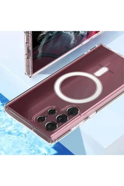 CEPCASE    Samsung Galaxy S23 Ultra Uyumlu Kılıf Original Tacsafe Wireless Magsafe Şarj Özellikli Kapak - 4