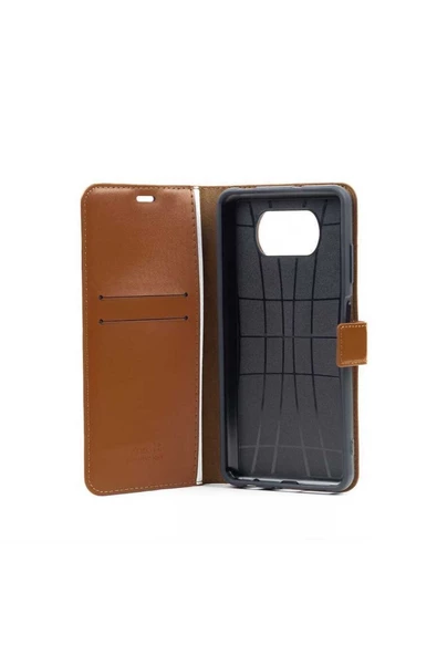 CEPCASE    Tecno Camon 18 Kılıf Kapaklı Cüzdanlı Kartvizitli Standlı Kopçalı Tam Koruma Kapak - Resim 3