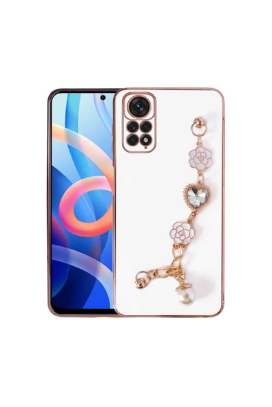 CEPCASE    Xiaomi Redmi Note 11 Pro 5g Kılıf Taşlı El Tutma Aparatlı Kamera Korumalı Silikon Kapak
