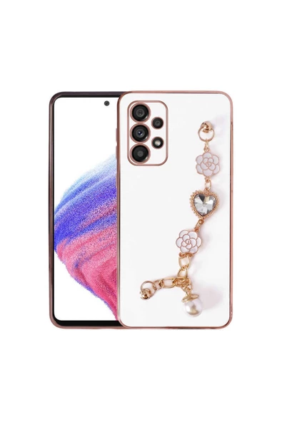 CEPCASE    Samsung Galaxy A13 4g Kılıf Taşlı El Tutma Aparatlı Kamera Korumalı Silikon Kapak