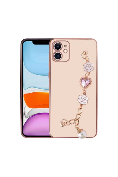 CEPCASE    Iphone 12 Kılıf Taşlı El Tutma Aparatlı Kamera Korumalı Silikon Kapak ürün görseli