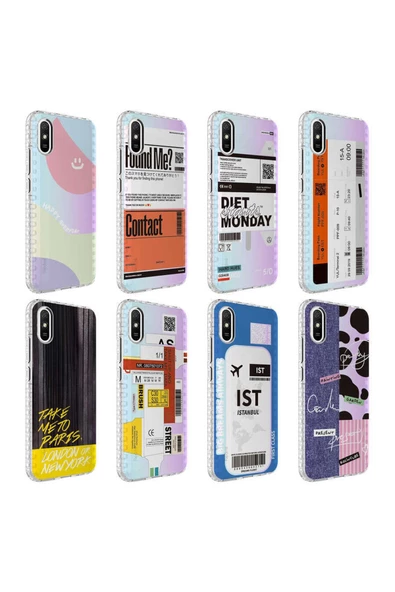 CEPCASE Xiaomi Redmi 9a Kılıf Kenar Korumalı Desenli Colorful Graphic Design Silikon Kapak - 3