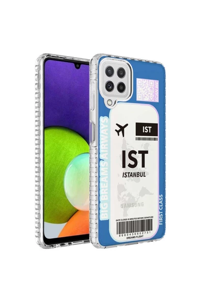CEPCASE    Samsung Galaxy M12 Kılıf Kenar Korumalı Desenli Colorful Graphic Design Silikon Kapak ürün görseli