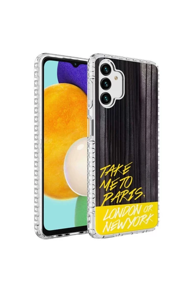 CEPCASE    Samsung Galaxy A13 4g Kılıf Kenar Korumalı Desenli Colorful Graphic Design Silikon Kapak - Resim 2