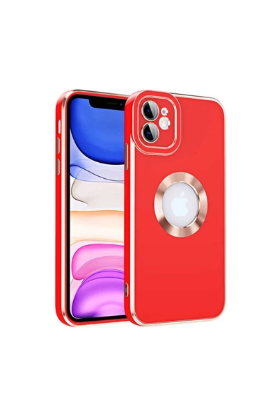 CEPCASE    Iphone 11 Kılıf Kamera Lens Korumalı Parlak Yüzey Logo Gösteren Tasarım Kapak