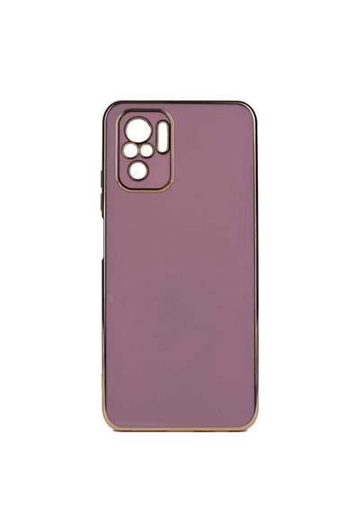 CEPCASE    Xiaomi Poco M5s Kılıf Kenarları Parlak Gold Tasarım Pastel Renk Tasarımlı Kapak