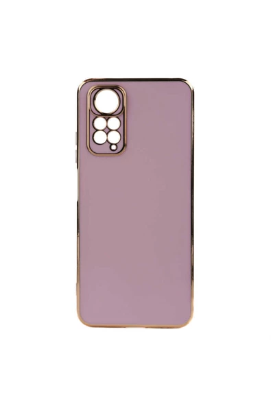 CEPCASE    Xiaomi Redmi Note 11s Global Kılıf Kenarları Parlak Gold Tasarım Pastel Renk Tasarımlı Kapak