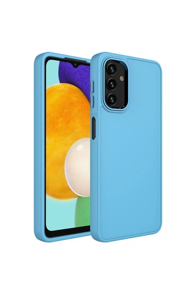 CEPCASE    Galaxy A04 Kılıf Metal Kamera Çerçeve Metal Buton Orjinal Kalıp Silikon Kapak ürün görseli