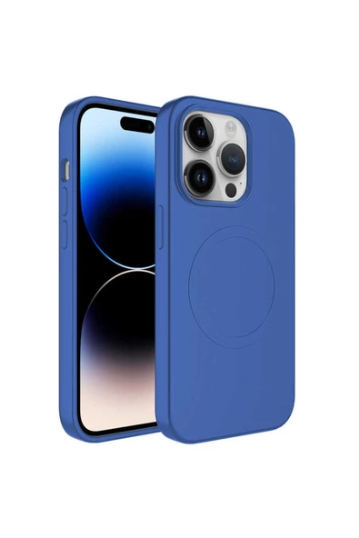 CEPCASE    Iphone 12 Pro Max Kılıf Magsafe Wireless Şarj Özellikli Pastel Renk Silikon Cleanable Soft