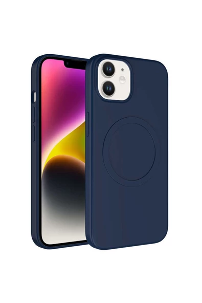 CEPCASE    Iphone 12 Kılıf Magsafe Wireless Şarj Özellikli Pastel Renk Silikon Cleanable Soft Kapak