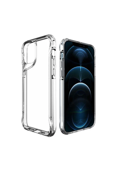 CEPCASE    Iphone 12 Pro Kılıf Kristal Desıng 2.0mm Kamera Çıkıntısı Warrior Mold Shockproof Kapak