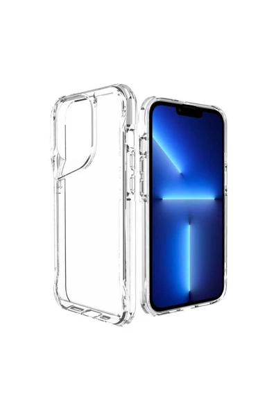 CEPCASE    Iphone 13 Pro Max Kılıf Kristal Desıng 2.0mm Kamera Çıkıntısı Warrior Mold Shockproof Kapak