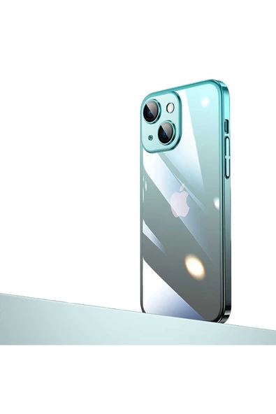 CEPCASE    Iphone 14 Plus Kılıf Parlak Renk Geçişli Kamera Korumalı Tam Kalıp Kapak - Resim 2