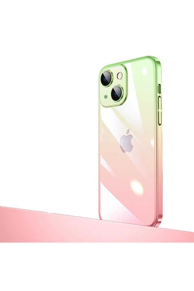CEPCASE    Iphone 14 Plus Kılıf Parlak Renk Geçişli Kamera Korumalı Tam Kalıp Kapak ürün görseli