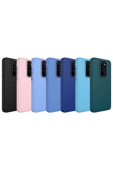 CEPCASE    Xiaomi Redmi Note 8 Pro Kılıf Metal Kamera Çerçeve Metal Buton Orjinal Kalıp Silikon Kapak - 3